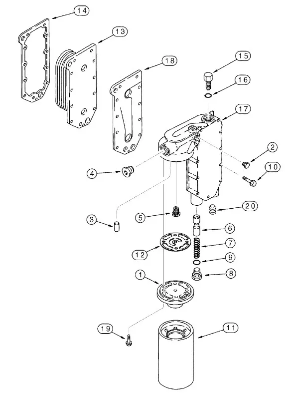 87452245 - Радиатор теплообм. ДВС Cummins T8/Mg.