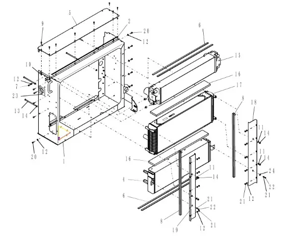 87601208 - Радиатор маслоохладителя ДВС